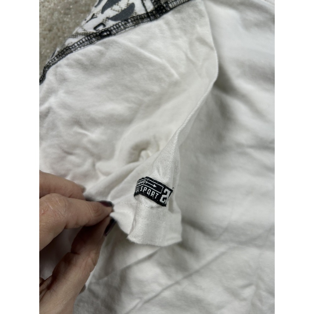 Vertical Sport Shirt‎ Mens XL White Graphic Pocket Tee Streetwear Casual Cotton - Picture 7 of 9